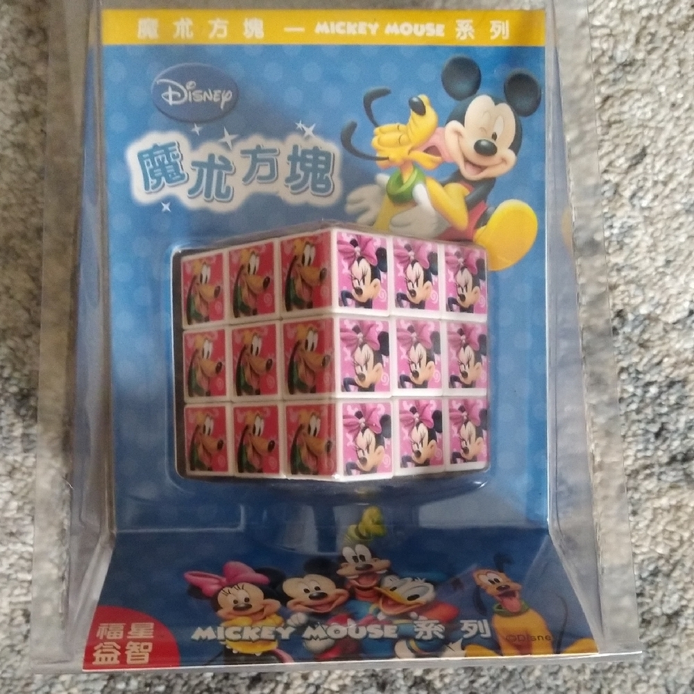 Disney Mickey Mouse Puzzle Cube - Pink and Blue